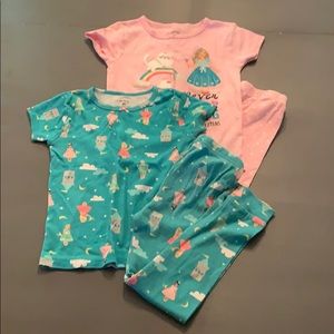Pajamas Bundle 4T Princess & Kittens 🌈💗